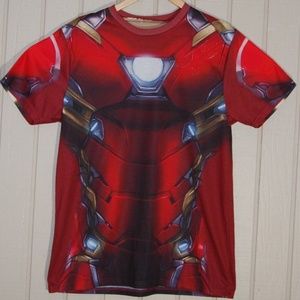 Marvel Graphic Civil War Iron Man T-Shirt RED